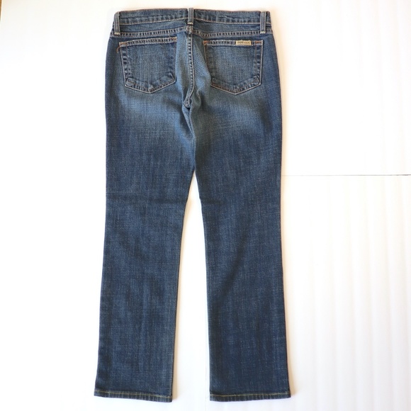 Straight leg sand-washed jeans mid-rise - Picture 10 of 12